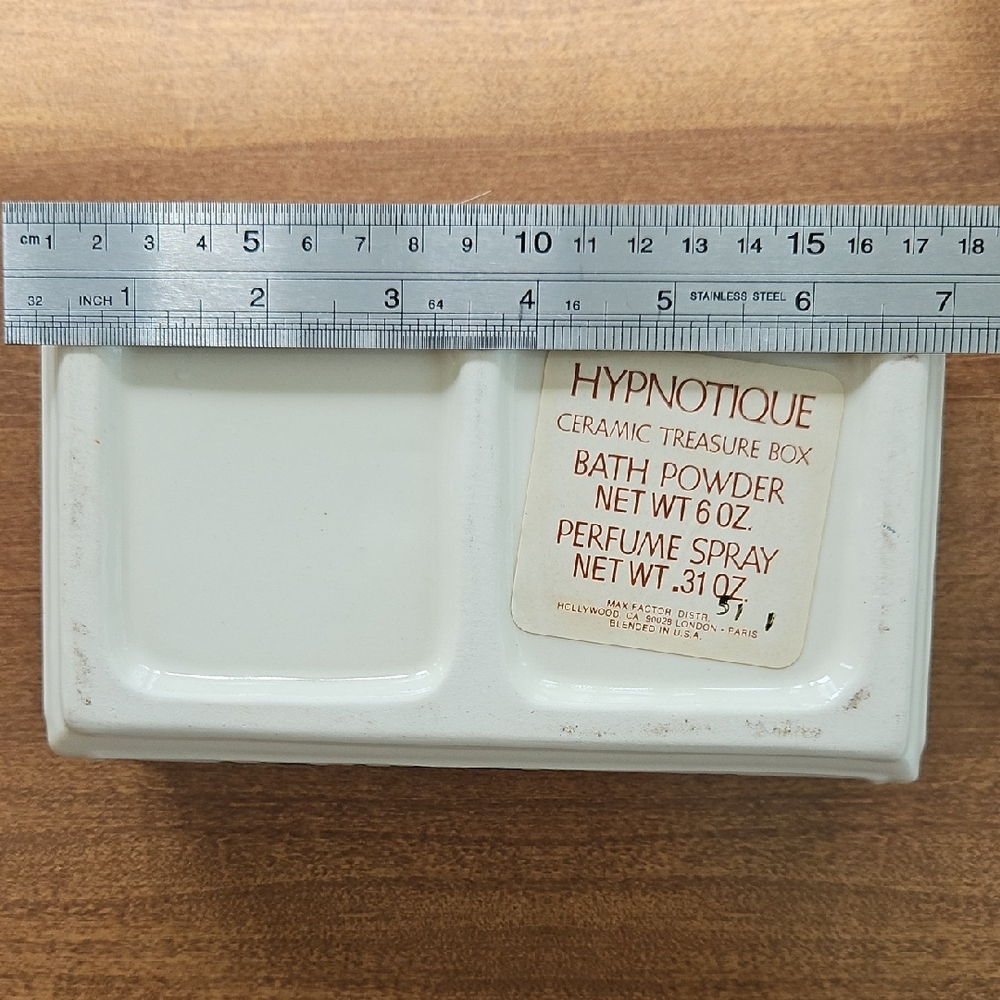 Vintage Max Factor “Hypnotique” Ceramic Trinket Box - Picture 2 of 7